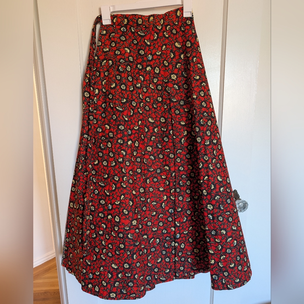 Tanzania Ankara wax print wrap skirt